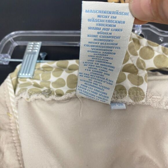 Boden Womens Pants Tan Size 8 Ankle Mid Rise  Stretch Cotton Blend Soft Comfort - Picture 12 of 15